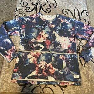 OBEY floral pullover sweatshirt - womens small